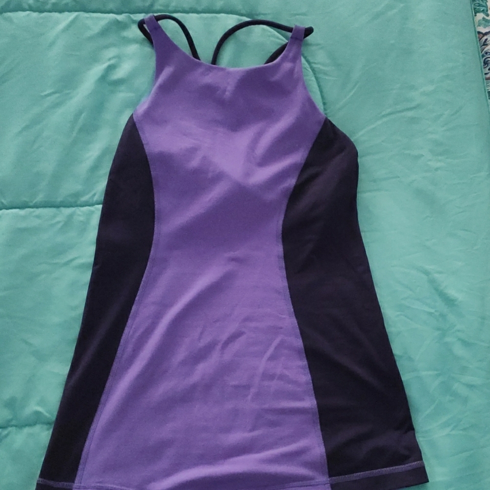 Purple adjustable Lululemon tank size 4